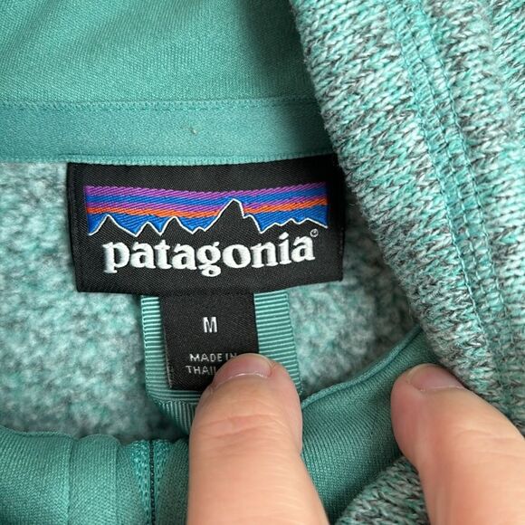 Patagonia Women's Better Sweater 1/4-Zip Fleece jacket medium weight coat EUC! - Picture 7 of 11